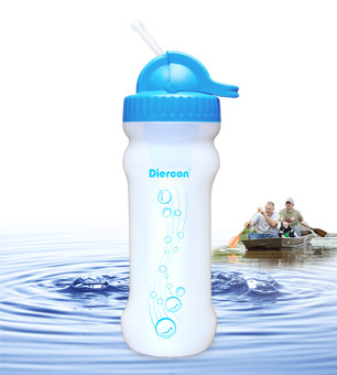 应急用便携式净水瓶 PB01-05 湖水蓝